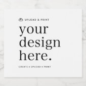 Flaschenetikett Design Upload Schaumweinetikett (Einzelnes Label)