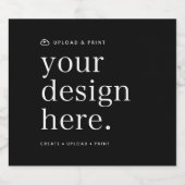 Flaschenetikett Design Upload Schaumweinetikett (Einzelnes Label)