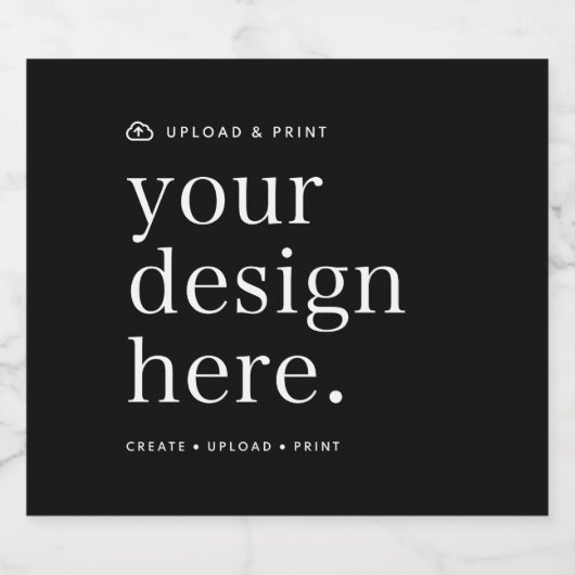 Flaschenetikett Design Upload Schaumweinetikett (Einzelnes Label)