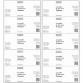 Flaschenetikett Flaschenetikett weiß oder klar Aufkleber (Vorderseite)