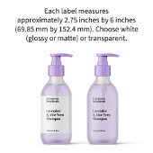 Flaschenetikett Flaschenetikett weiß oder klar Aufkleber