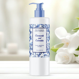 Flaschenetikett für Blumenkosmetik Schaumweinetikett