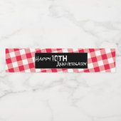 Flaschenetikett für die Picknick-Jubiläum Wasserflaschenetikett (Einzelnes Label)