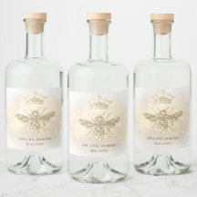 Flaschenetikett für Glitzer