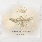 Flaschenetikett für Glitzer Alkoholflaschenetikett (Einzelnes Label)