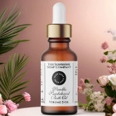 Flaschenetikett für klassische weiße Kosmetika Adressaufkleber