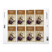 Flaschenetikett für Korken, Korkenzieher und Traub (Vorne)