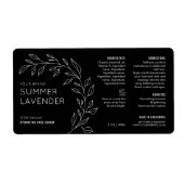 Flaschenetikett für Minimalistische botanische Hau (Vorne)