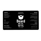 Flaschenetikett für Minimalistische schwarze Beere (Vorne)