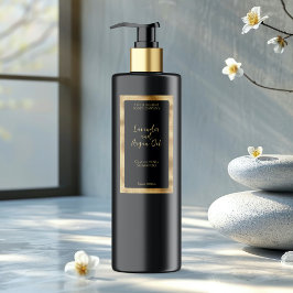 Flaschenetikett für schwarze und goldene, wasserdi etiketten