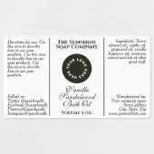 Flaschenetikett für wasserdichte weiße Kosmetikpro Etiketten (Design 1)