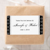 Flaschenetikett mit schwarzem und grauem Diamantda (Insitu)