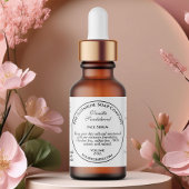 Flaschenetikett mit weißem Tropfen Vintag Adressaufkleber