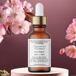 Flaschenetikett mit weißem Tropfen Vintag Adressaufkleber