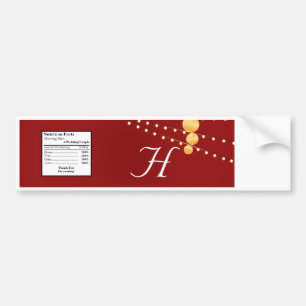 Flaschenetikett-Papiersäulen auf rotem Chinesisch Autoaufkleber