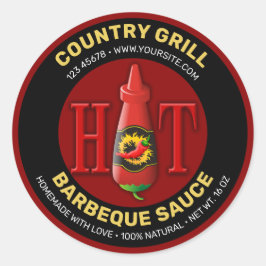 Flaschenetikett Runder Aufkleber