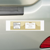 Flaschenetikett Sandstrand Autoaufkleber (Auf Auto)