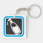 Flaschenetikett Schlüsselanhänger (Rückseite)