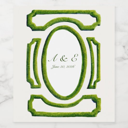 Flaschenetikett Weinetikett (Einzelnes Label)