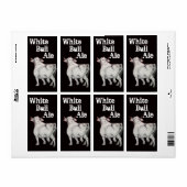 Flaschenetikett Weißer Ale hausgemachte Bierbrauen (Vorne)