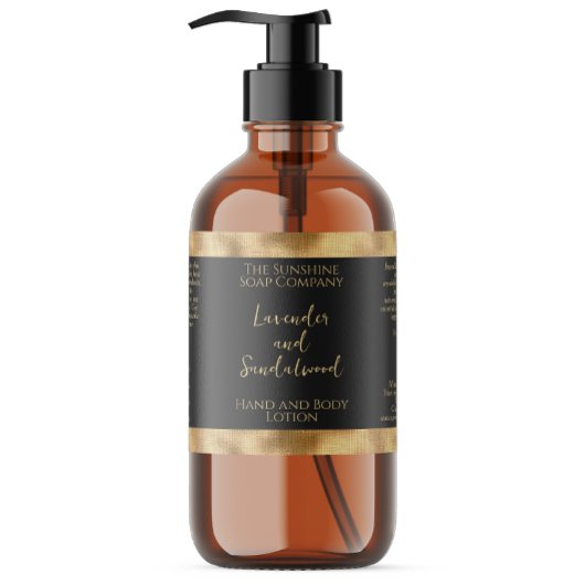 Flaschenetikett "Woven Gold Found Black Cosmetics" Rechteckiger Aufkleber