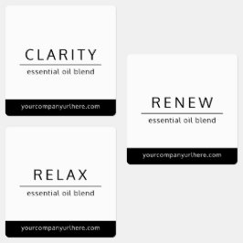 Flaschenetiketten für Minimalistische Ölwalzen Etiketten