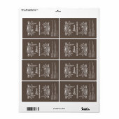 Flaschenetiketten mit braunem Tropfen (Vorne)