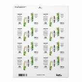 Flaschenetiketten mit Naturethan (Vorne)