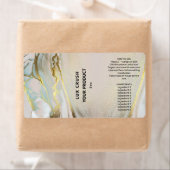 Flaschenetiketten mit rosa und goldfarbenem Alkoho (Insitu)