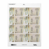 Flaschenetiketten mit rosa und goldfarbenem Alkoho (Vorne)