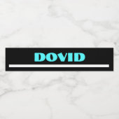 Flaschenetiketten mit schwarzem Nebel Wasserflaschenetikett (Einzelnes Label)