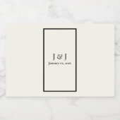 Flaschenetiketten mit schwarzen und weißen Mini-Fl Alkoholflaschenetikett (Einzelnes Label)