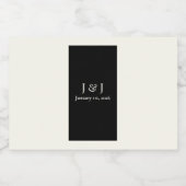 Flaschenetiketten mit schwarzen und weißen Mini-Fl Alkoholflaschenetikett (Einzelnes Label)