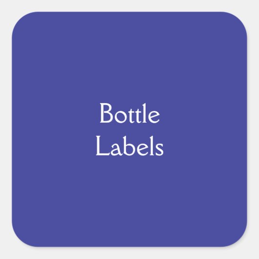 Flaschenetiketten Quadratischer Aufkleber (Vorderseite)