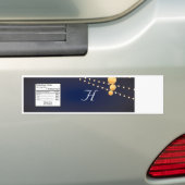 Flaschenetikettsymbole auf blauen Chinesen Autoaufkleber (Auf Auto)