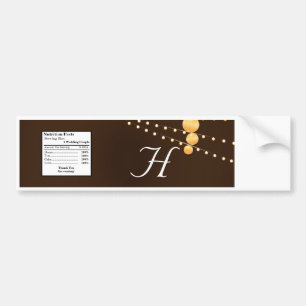 Flaschenetikettsymbole auf Brow Chinesisch Autoaufkleber