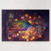 Flaschenfeuerwerk - Romantisches Silvester Puzzle (Horizontal)