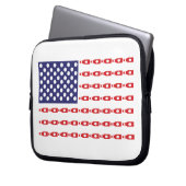 Flaschenflagge Laptopschutzhülle (Vorderseite Links)