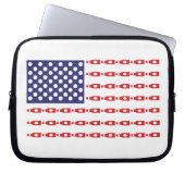 Flaschenflagge Laptopschutzhülle (Vorderseite)