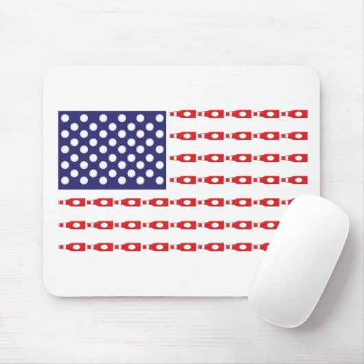 Flaschenflagge Mousepad (Mit Mouse)