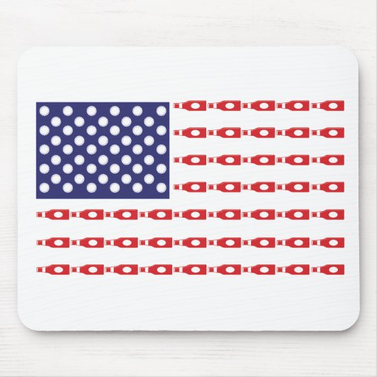 Flaschenflagge Mousepad (Vorne)