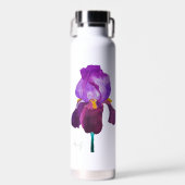 Flaschenflasche aus lila-lila-aquarelle Blumenblum Trinkflasche (Vorne)