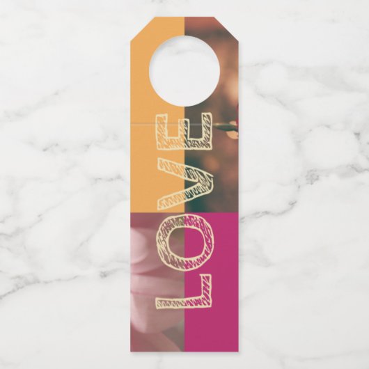 Flaschengasmarken, Standardmatte Flaschenanhänger (Vorderseite)