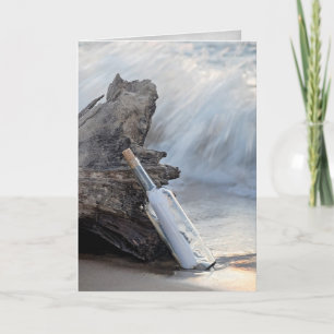 Flaschengeburtsmeldung Karte