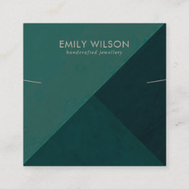 FLASCHENGRÜN-DREIGEL-NETZBRASILETTENANZEIGE QUADRATISCHE VISITENKARTE