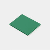 Flaschengrün einfarbig | Klassisch | Elegant Post-it Klebezettel (angewinkelt)
