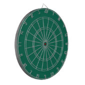 Flaschengrün (Vollfarbe) Dartscheibe (Vorderseite Links)