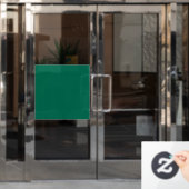 Flaschengrün (Vollfarbe) Fensteraufkleber (Büro Tür)