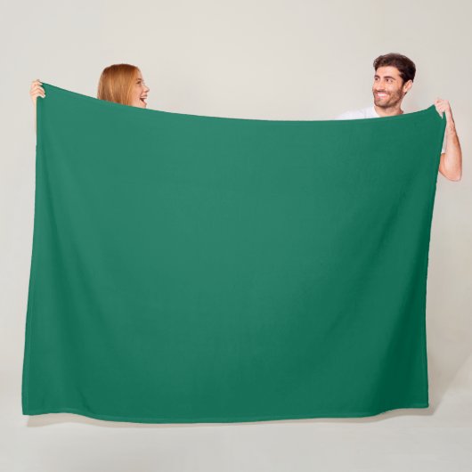 Flaschengrün (Vollfarbe) Fleecedecke (Beispiel)