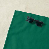 Flaschengrün (Vollfarbe) Strandtuch (Beispiel)